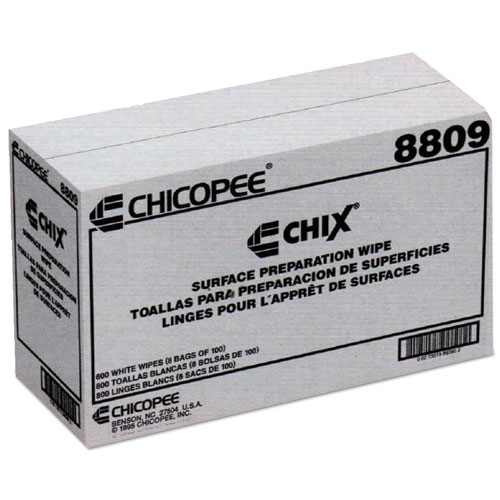 Chix White 1-ply Unscented Surface Prep Wipes, 13 X 21 Inch -- 800 Per Case