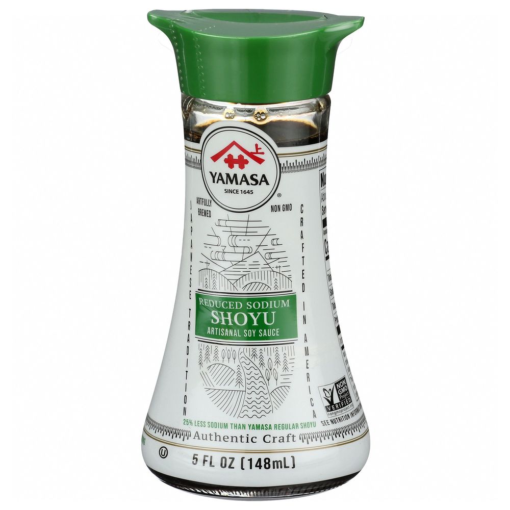 Yamasa Reduced Sodium Shoyu Soy Sauce, 5 Fluid Ounce -- 6