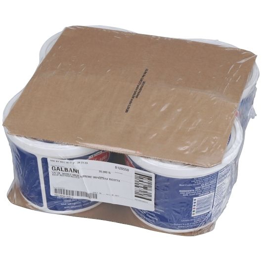 Galbani Professionale Whole Milk Low Moisture Ricotta Cheese, 5 Pound -- 4 Per Case