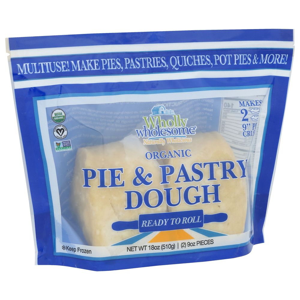 Wholly Wholesome Organic Pie Pastry Dough, 18 Ounce -- 6 Per Case