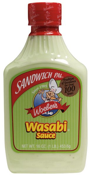 Woeber's Sandwich Pal Wasabi Sauce, 16 Ounce -- 6 Per Case