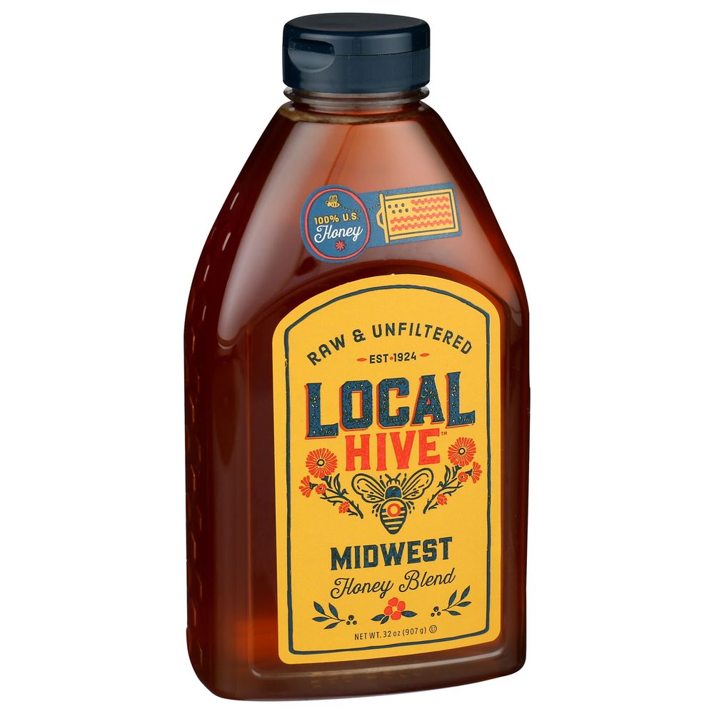 Local Hive Midwest Honey Blend, 32 Ounce -- 6 Per Case