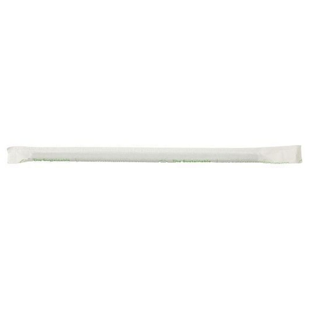 The Sustainable Agave Company Regular Branded Black Agave Straw, 8 Inch -- 5000 Per Case