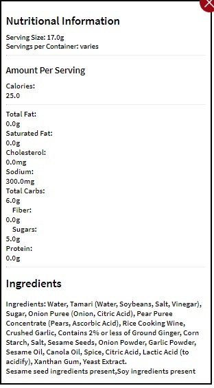 House Of Tsang Korean Bbq Sauce, 11.5 Ounce -- 6 Per Case