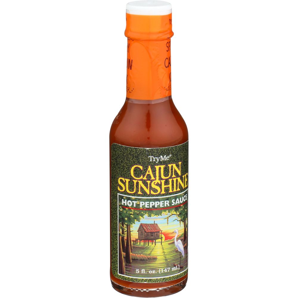 Try Me Cajun Sunshine Hot Pepper Sauce, 5 Ounce -- 6 Per Case