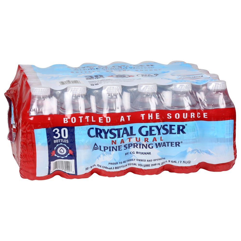 Crystal Geyser Natural Alpine Spring Water, 240 Fluid Ounce