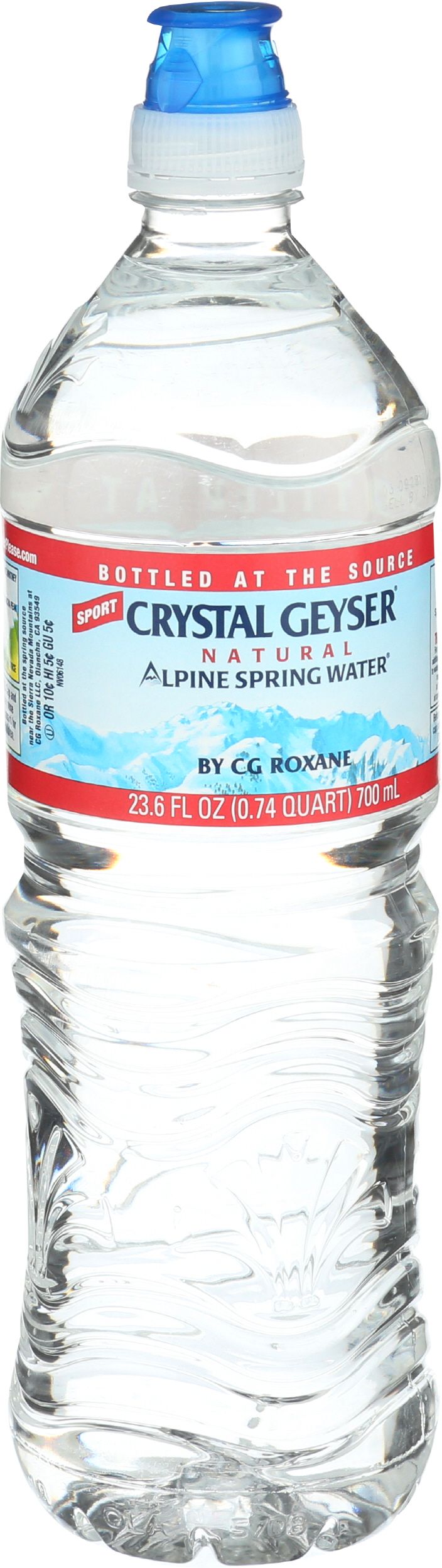 Crystal Geyser Alpine Spring Water, 700 Milliliter -- 24 per