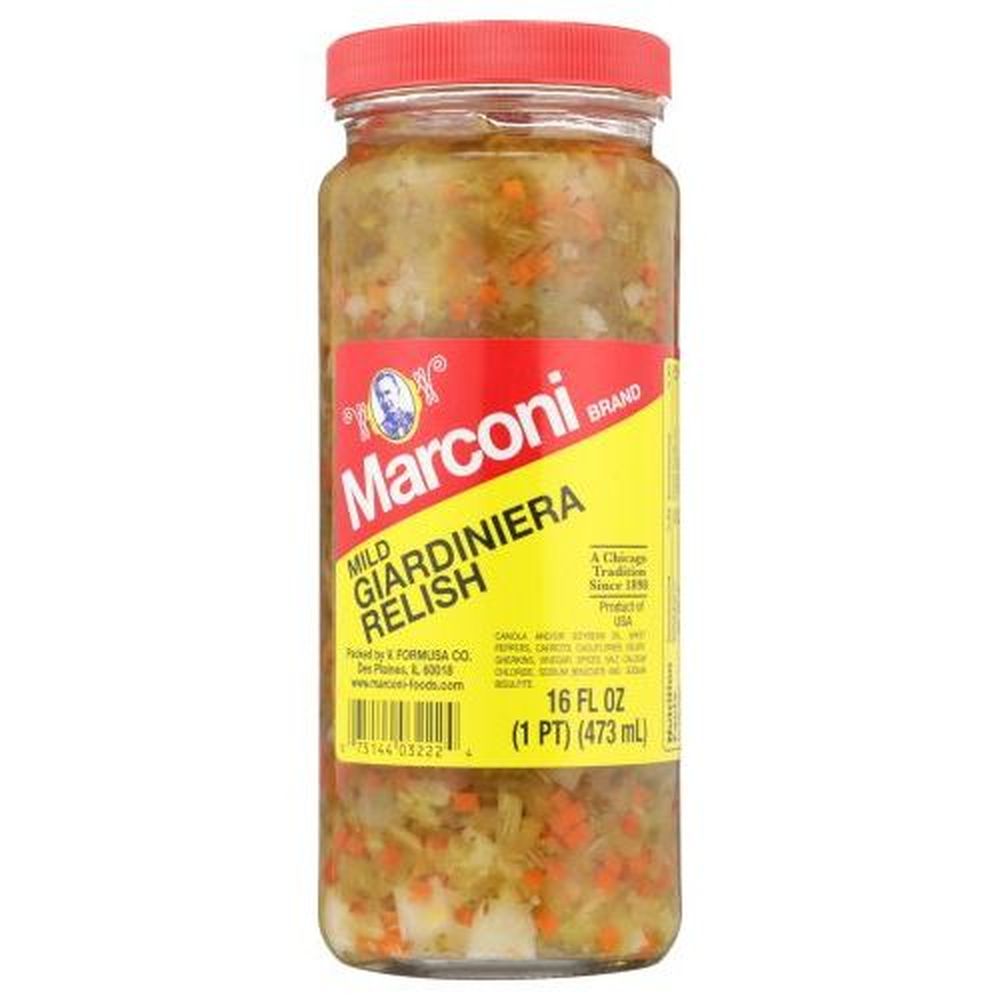 Marconi Mild Giardiniera Relish, 16 Ounce -- 12 Per Case