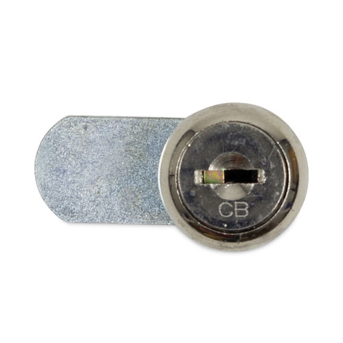 Hospeco Silver Metal Dual Channel Vendor Coin Box Lock, 1.5 X 0.63 X 0.94 Inch
