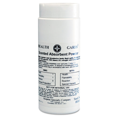 Health Gards Scented Absorbent Powder, 16 Ounce Shaker -- 12 Per Case