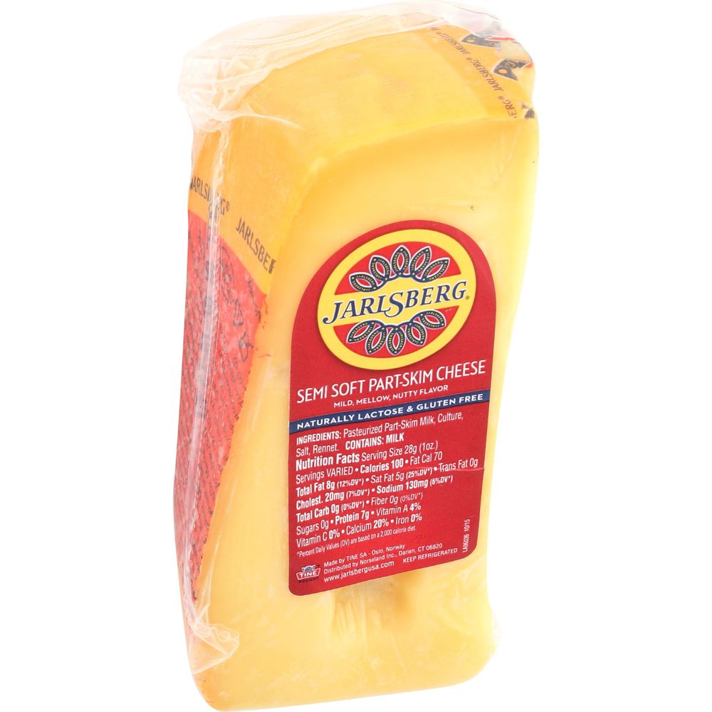Jarlsberg Semi Soft Part Skim Swiss Cheese, 10 Ounce -- 12 Per Case
