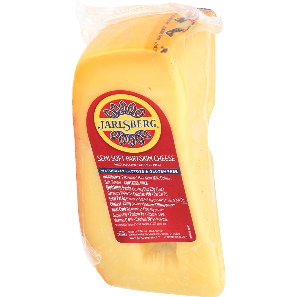 Jarlsberg Semi Soft Part Skim Swiss Cheese, 10 Ounce -- 12 Jarlsberg Semi Soft Part Skim Swiss Cheese, 10 Ounce -- 12