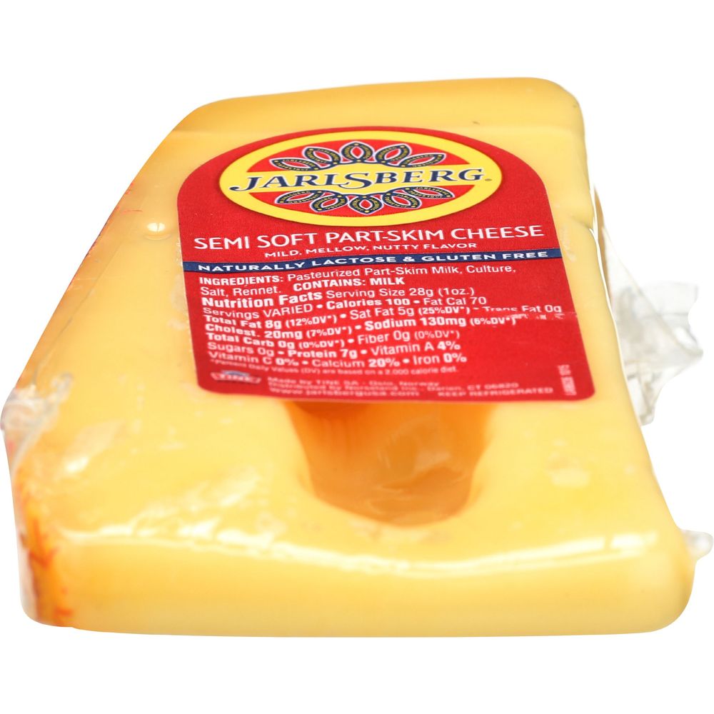 Jarlsberg Semi Soft Part Skim Swiss Cheese, 10 Ounce -- 12 Jarlsberg Semi Soft Part Skim Swiss Cheese, 10 Ounce -- 12