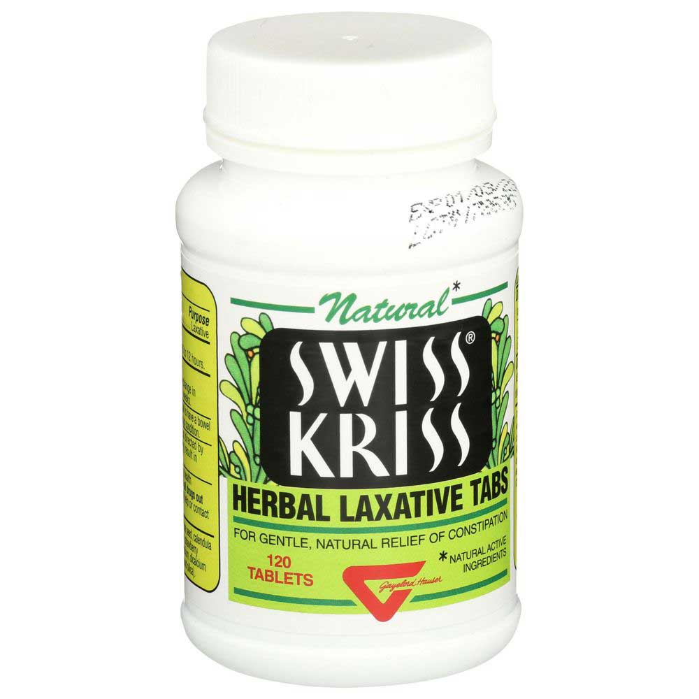 Swiss Kriss Natural Herbal Laxative Tablet, 120 Count