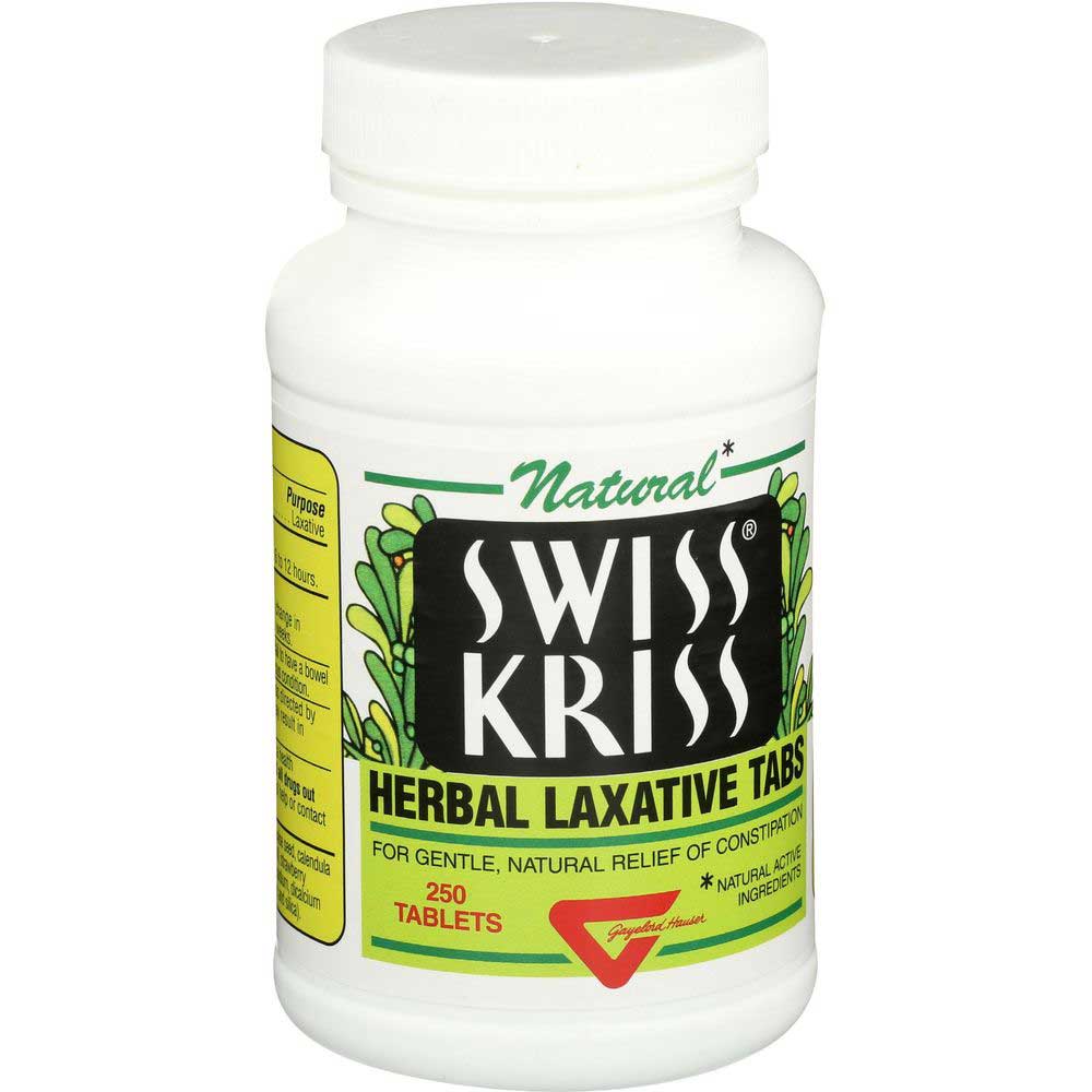 Swiss Kriss Natural Herbal Laxative Tablet, 250 Count