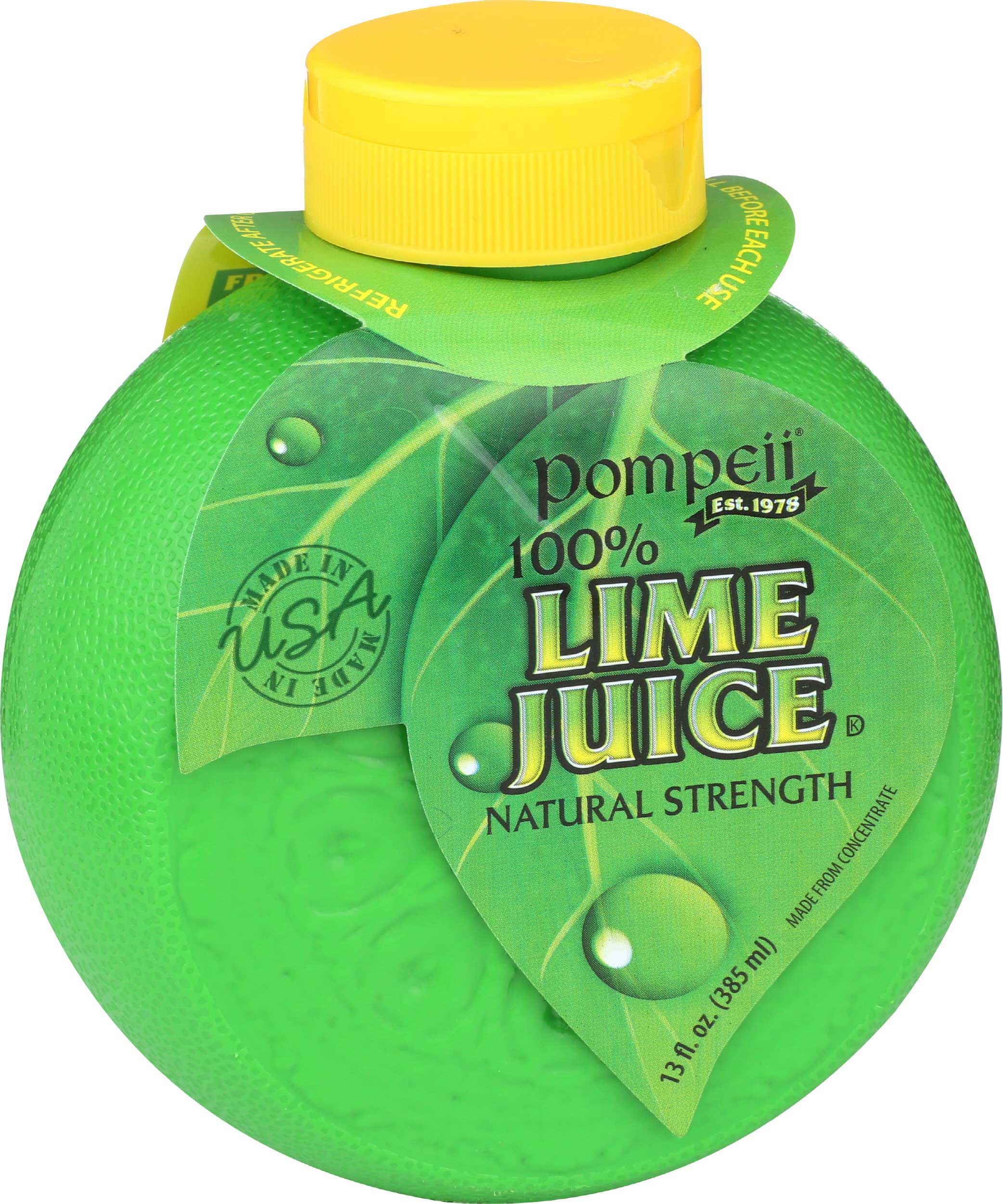 Pompeii 100 Percent Lime Juice, 13 Ounce -- 12 Per Case