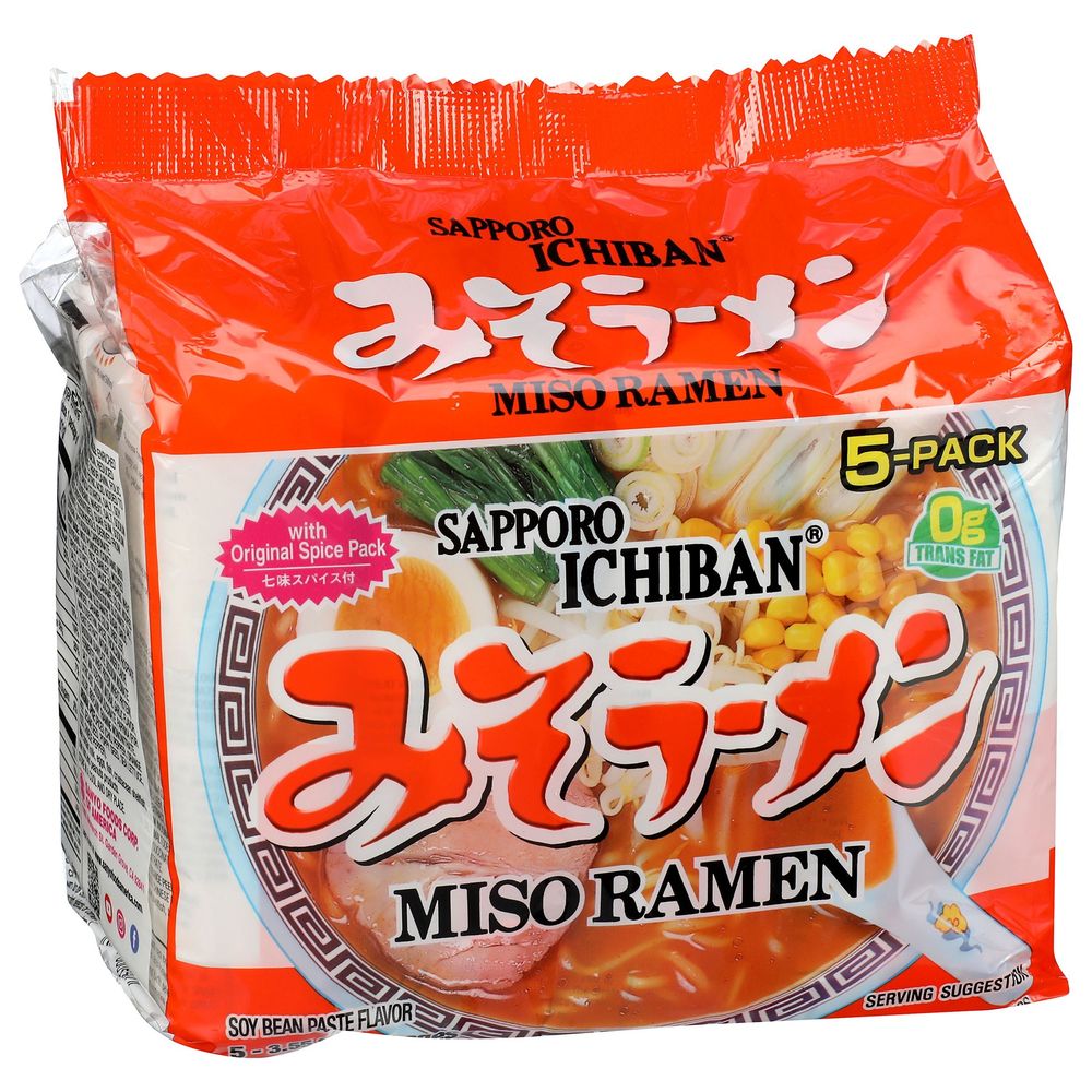 Sapporo Ichiban Miso Ramen, 17.5 Ounce -- 6 Per Case