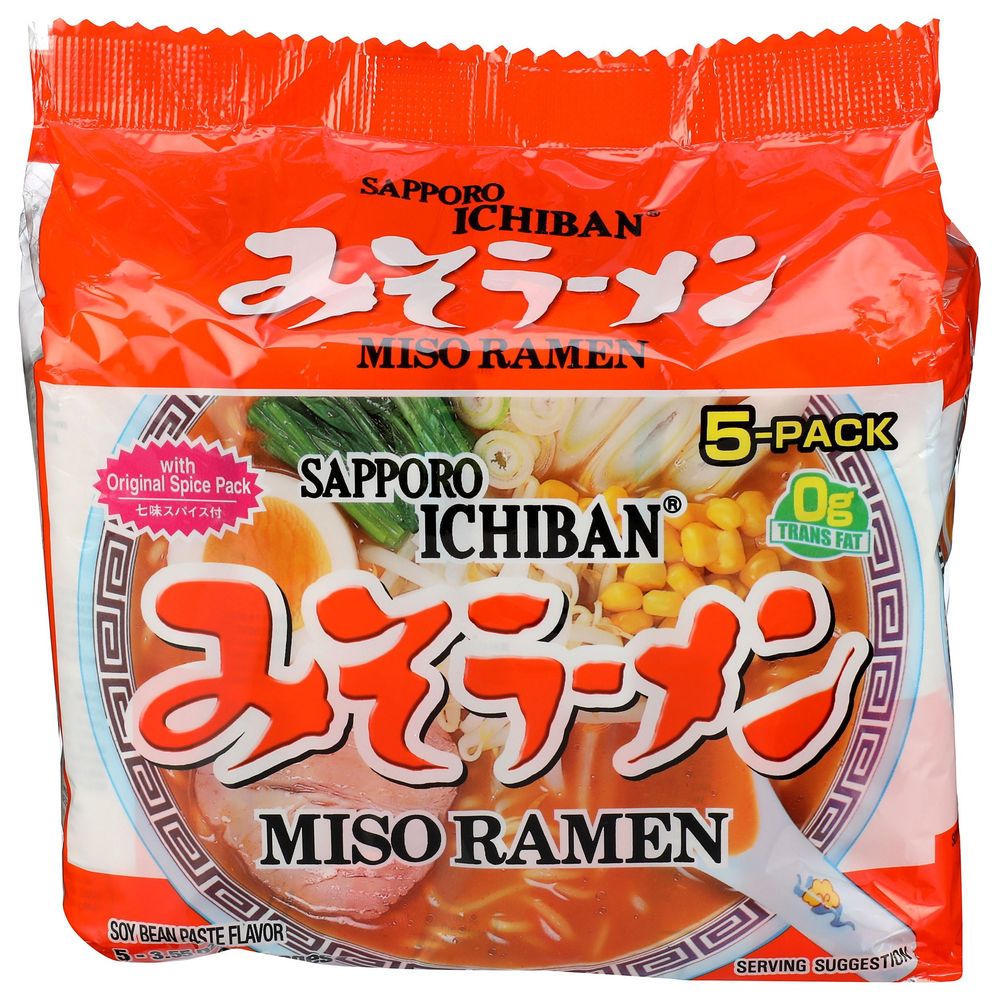 バッグ misoramen Sapporo Ichiban Miso Ramen, 17.5 Ounce -- 6 per case