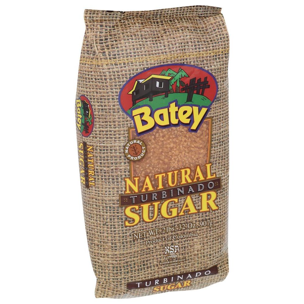 Batey Natural Turbinado Sugar, 2 Pound -- 9 Per Case
