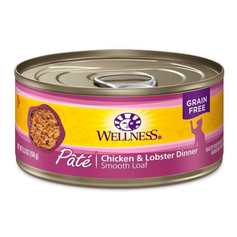 Wellness Complete Health Pate Chicken And Lobster Cat Food, 5.5 Ounce