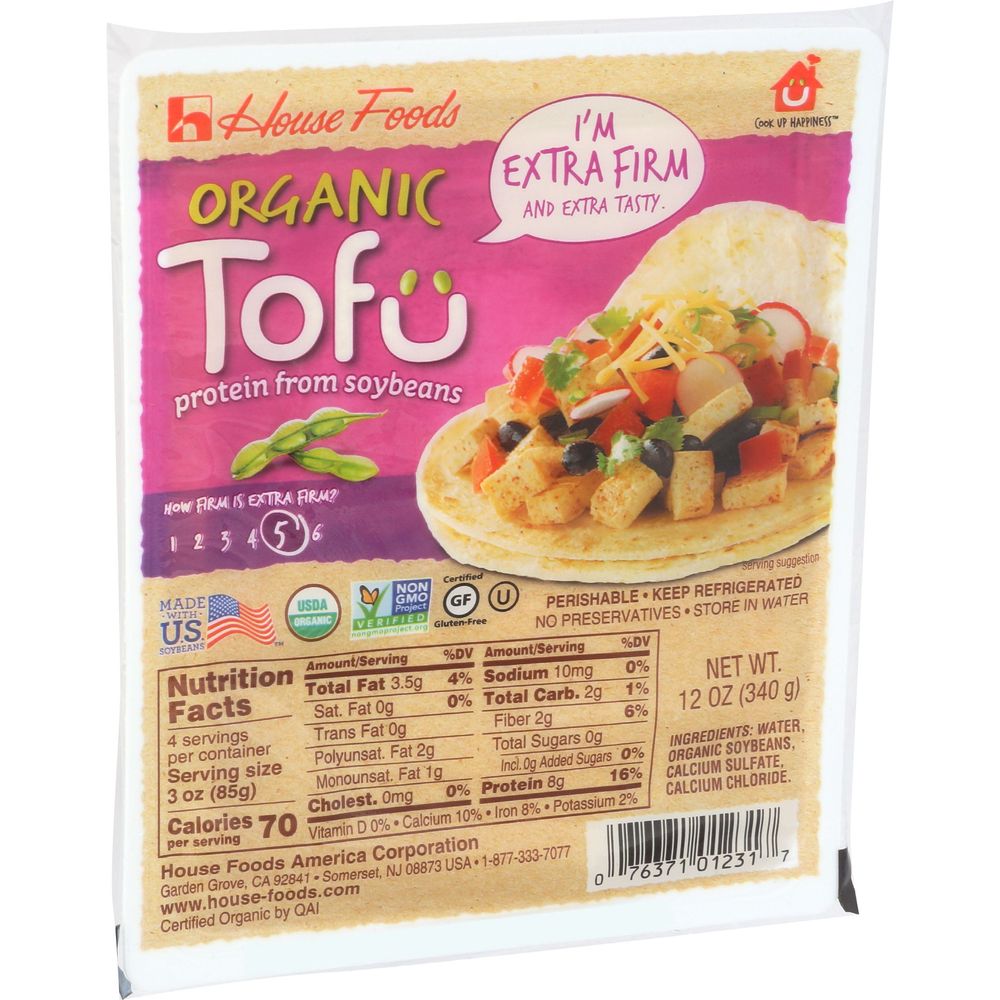 House Foods Organic Extra Firm Tofu, 12 Ounce -- 6 Per Case
