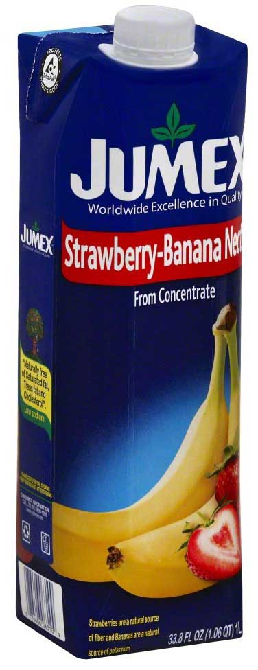 Jumex Strawberry Banana Nectar, Tetra Pack, 33.81 Ounce -- 12 Per Case
