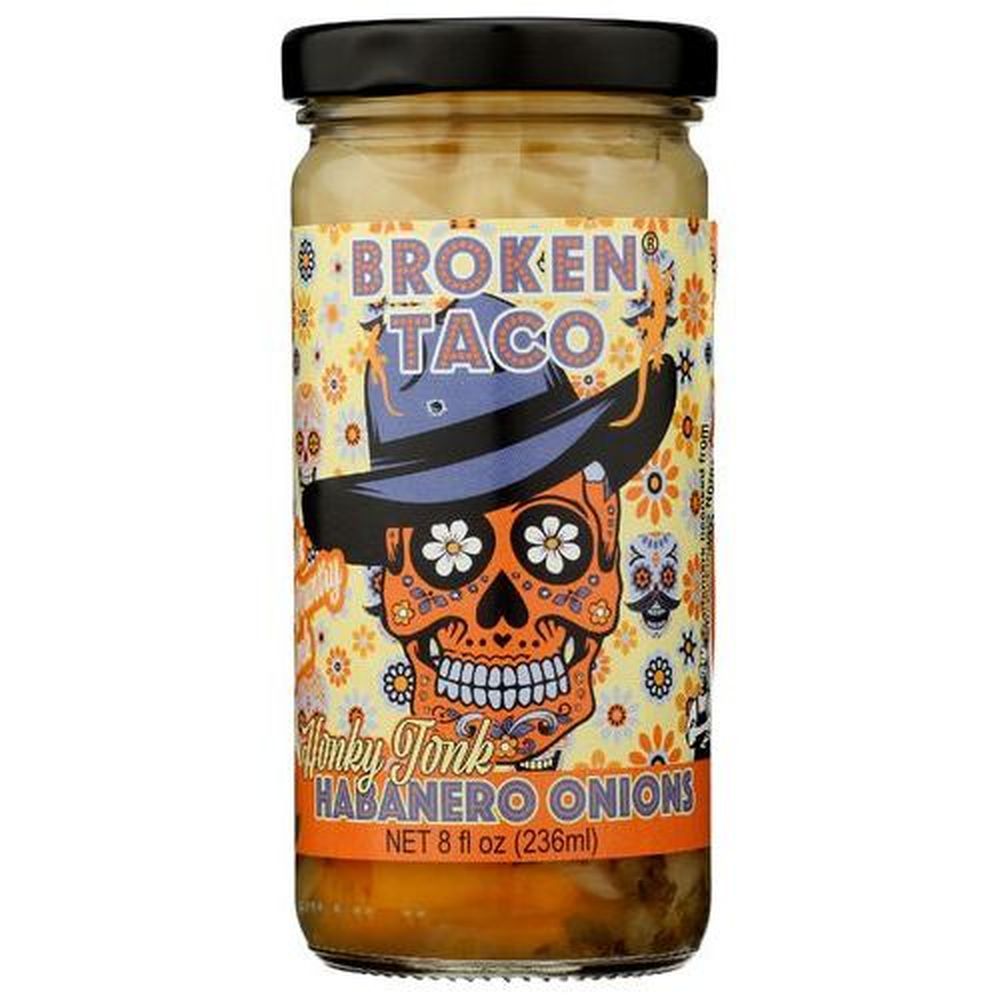 Broken Taco Honky Tonk Habanero Onions, 8 Ounce -- 6 Per Case