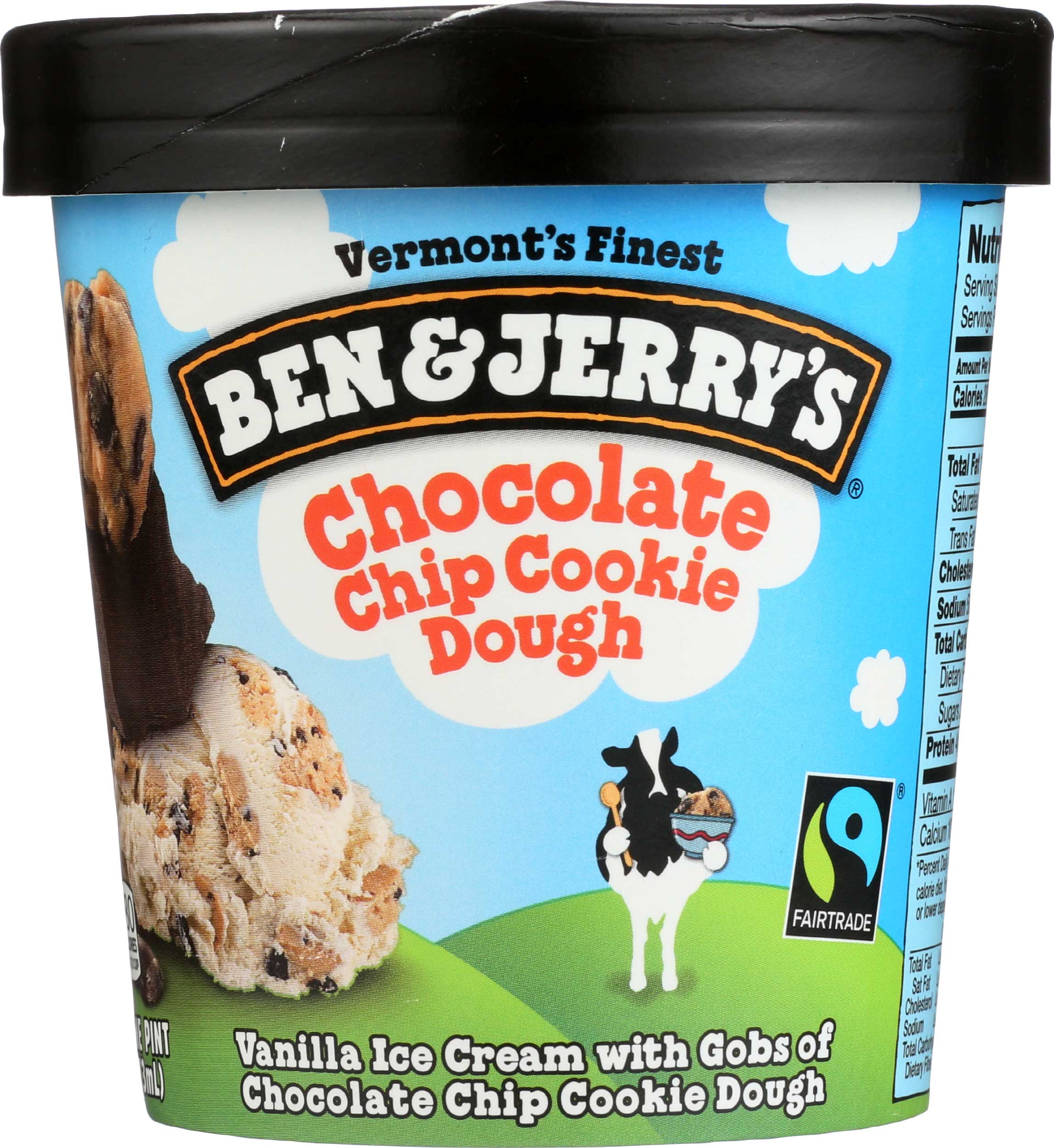 Ben And Jerry's Chocolate Chip Cookie Dough Ice Cream, 1 Pint -- 8 Per Case
