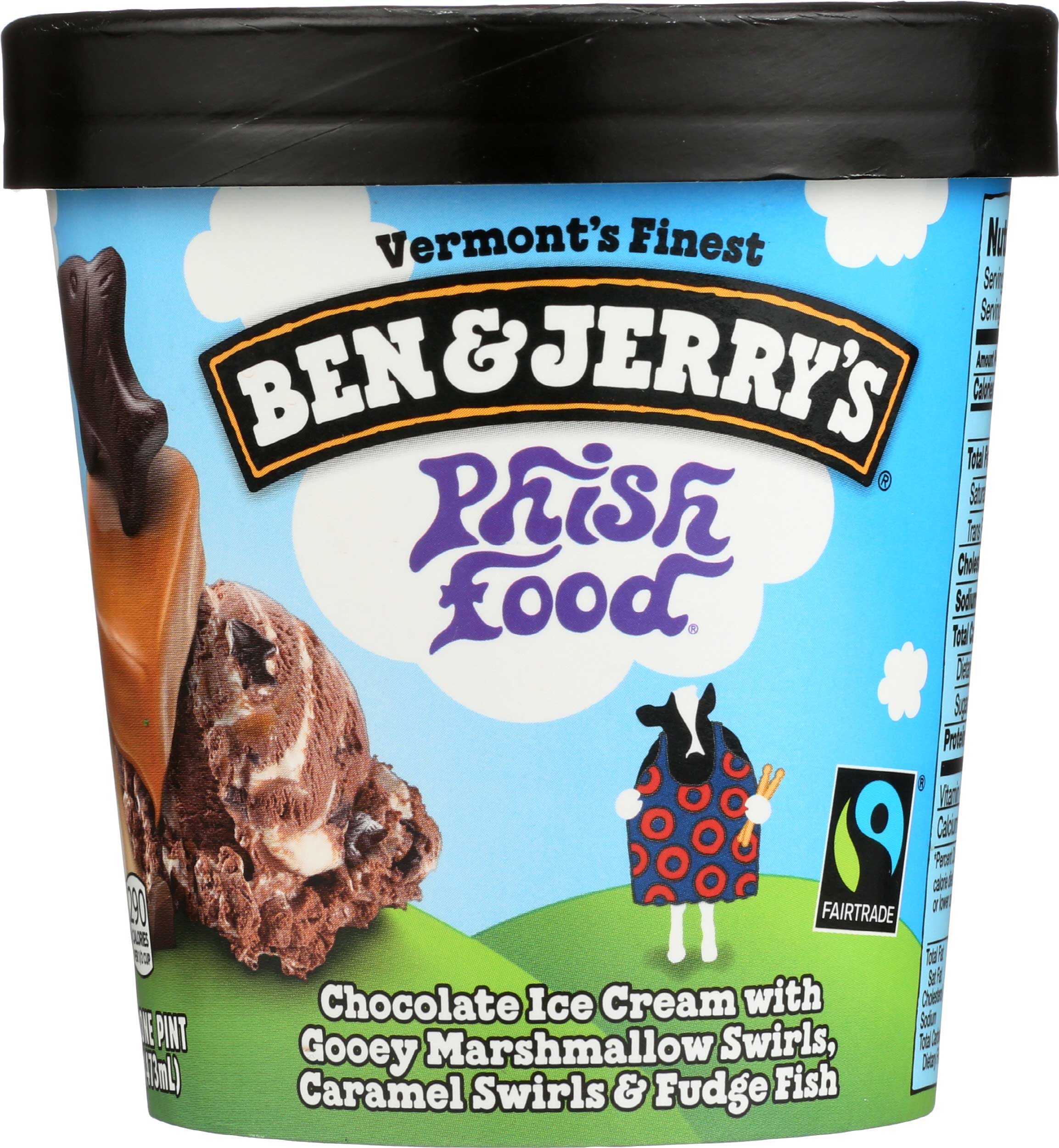 Ben And Jerry's Phish Food Chocolate Ice Cream, 1 Pint -- 8 Per Case
