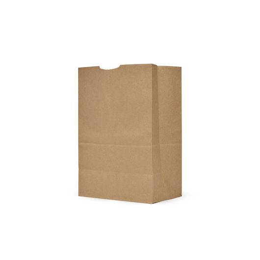 AJM Packaging Natural Kraft Grocery Sack 500 per case.