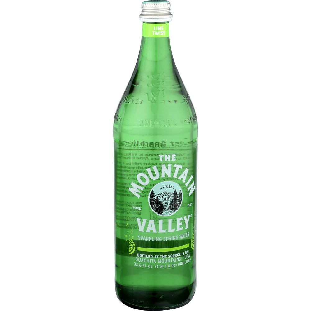 The Mountain Valley Springsparkling Spring Water, 1 Liter -- 12 Per Case