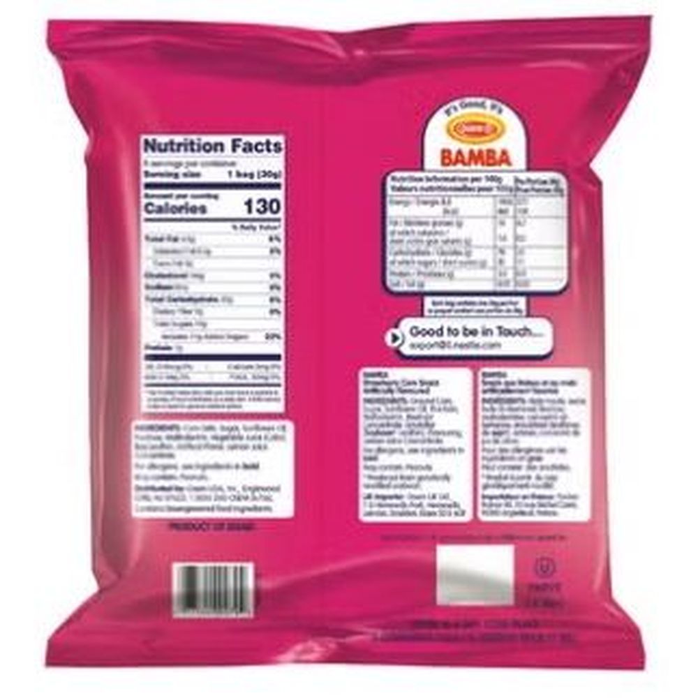 Osem Bamba Strawberry Flavored Snack, Multi Pack, 8.4 Ounce -- 6 Per Case