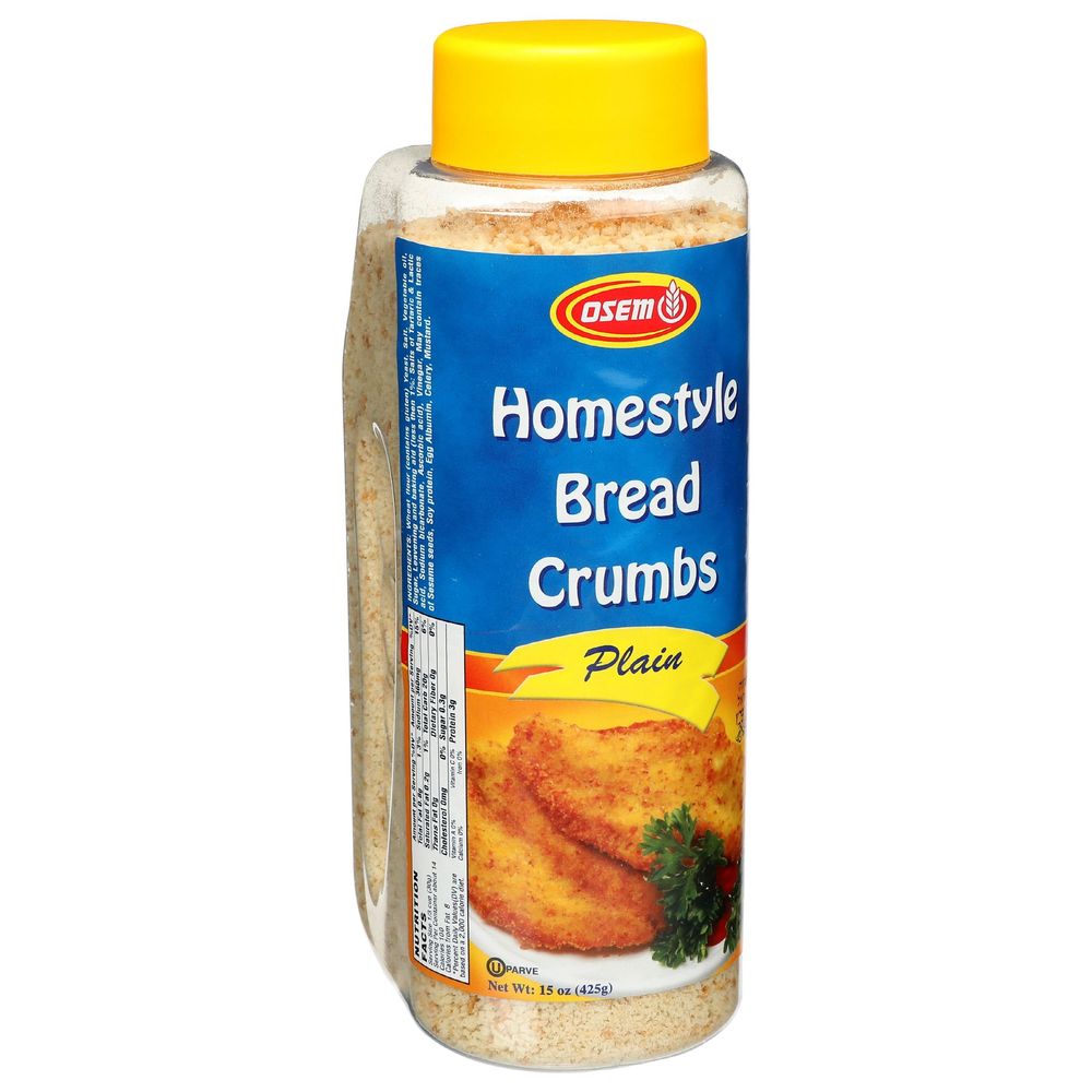 Osem Plain Homestyle Bread Crumbs, 15 Ounce -- 12 Per Case