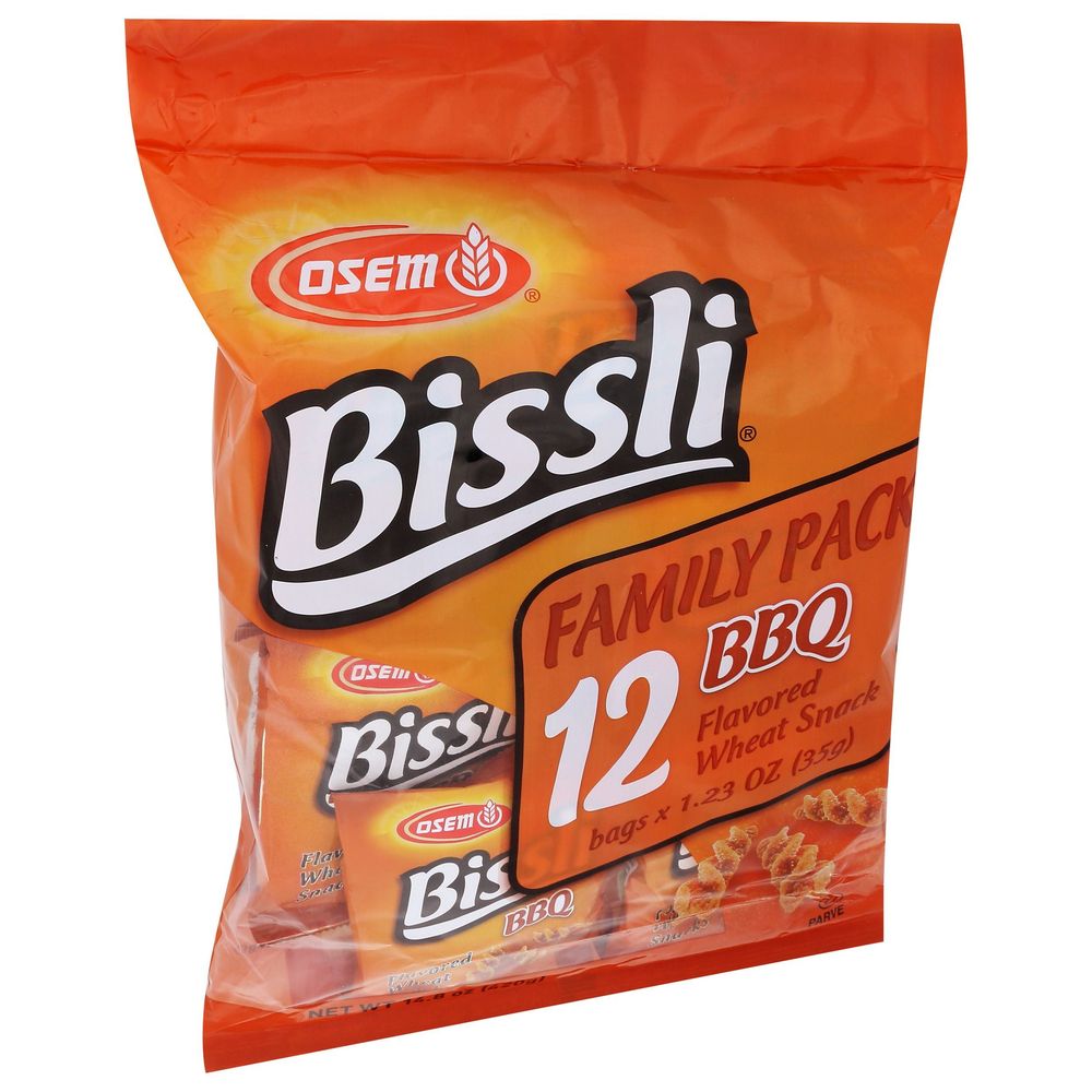 Osem Bissli Bbq Flavored Wheat Snack - Multi Pack, 14.8 Ounce -- 4 per case