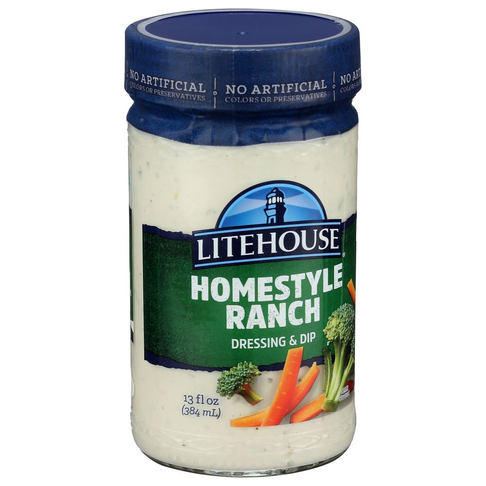 Litehouse Homestyle Ranch Dressing, 13 Fluid Ounce -- 6 per case