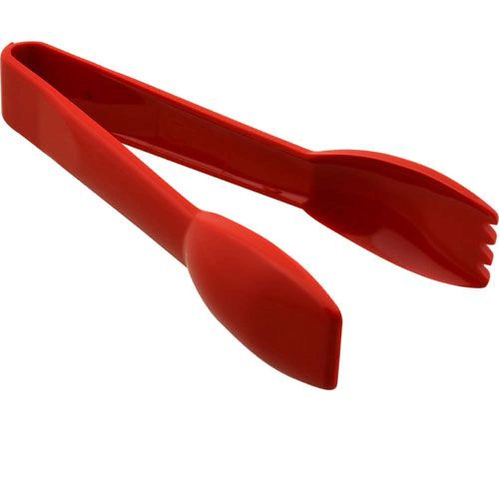Carlisle 460605 Carly Acetal Red Salad Tong, 6.25 Inch Length