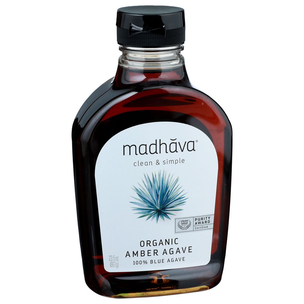 Madhava Organic Amber Agave Nectar, 23.5 Ounce -- 6 per case