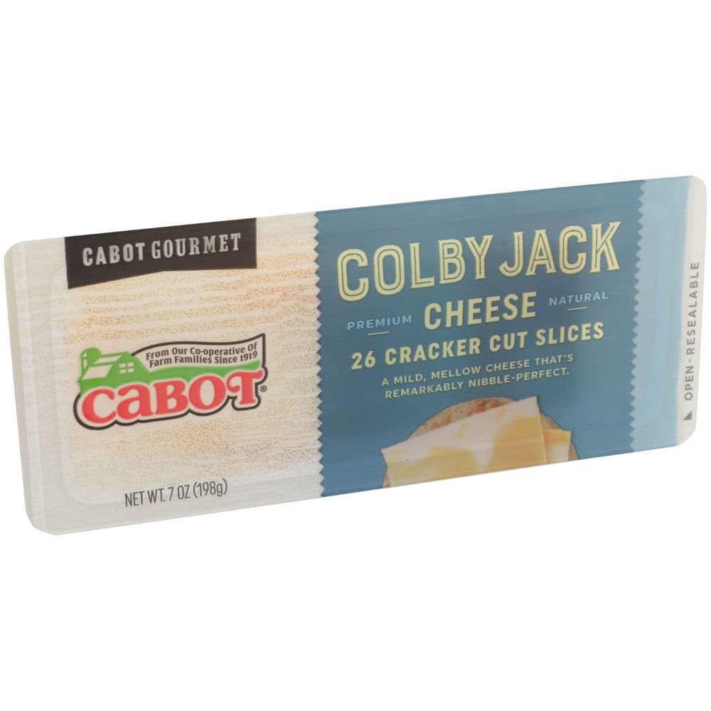 Cabot Cracker Cut Colby Jack Cheese, 7 Ounce -- 12 per case