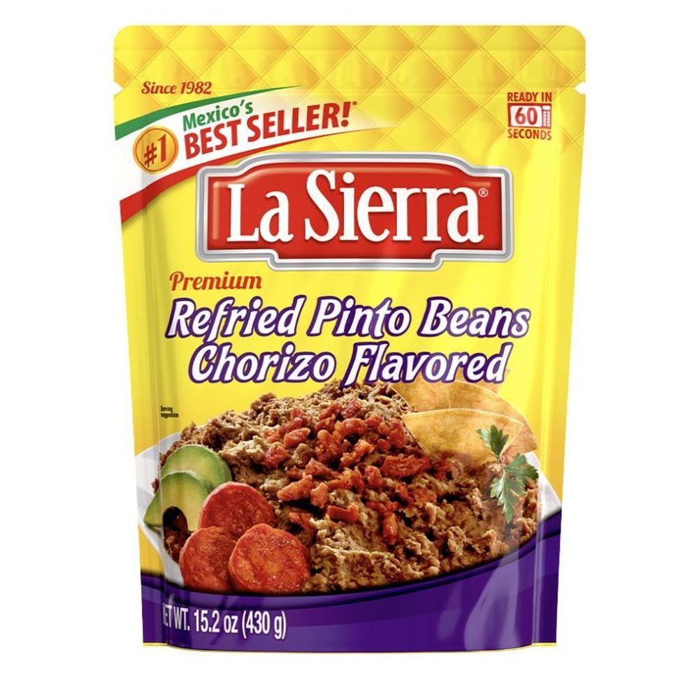 La Sierra Chorizo Flavored Refried Pinto Beans, 15.2 Ounce -- 8 Per Case