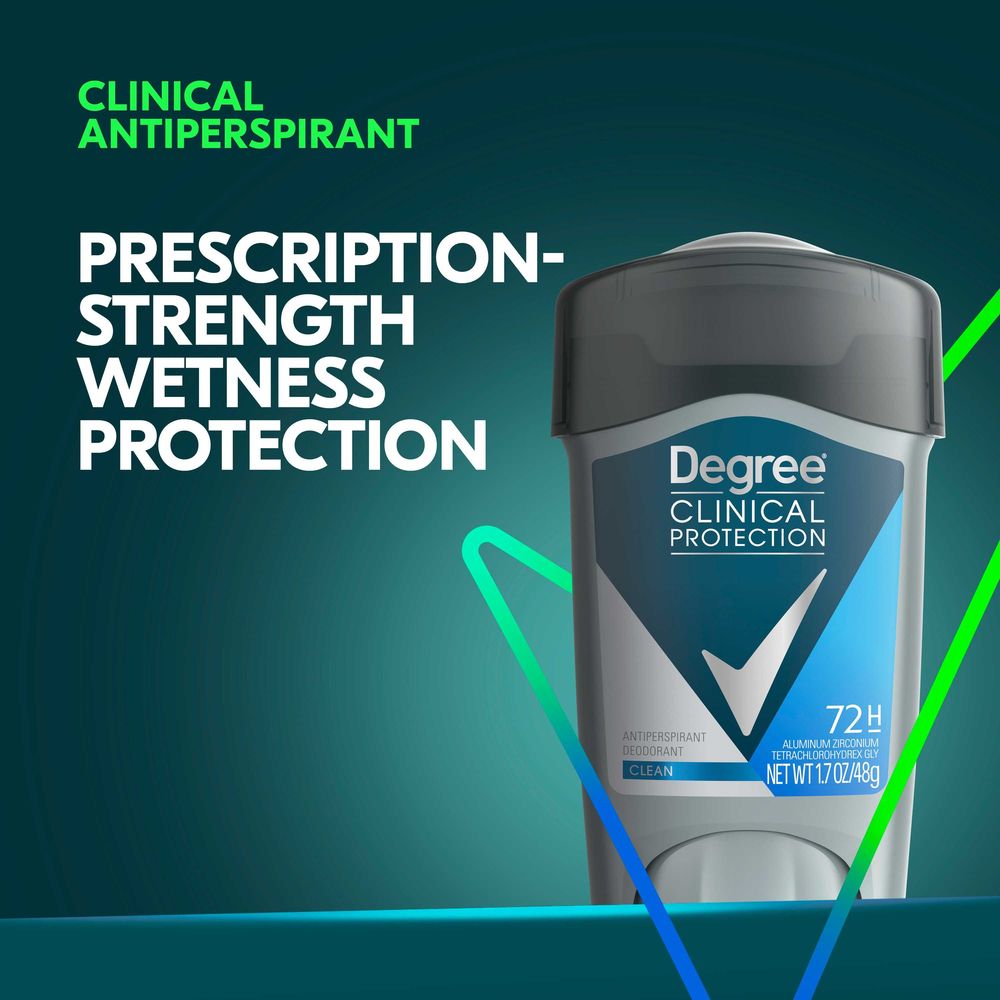 Degree Men Clean Clinical Antiperspirant Deodorant, 1.7 Ounce -- 24 Per Case