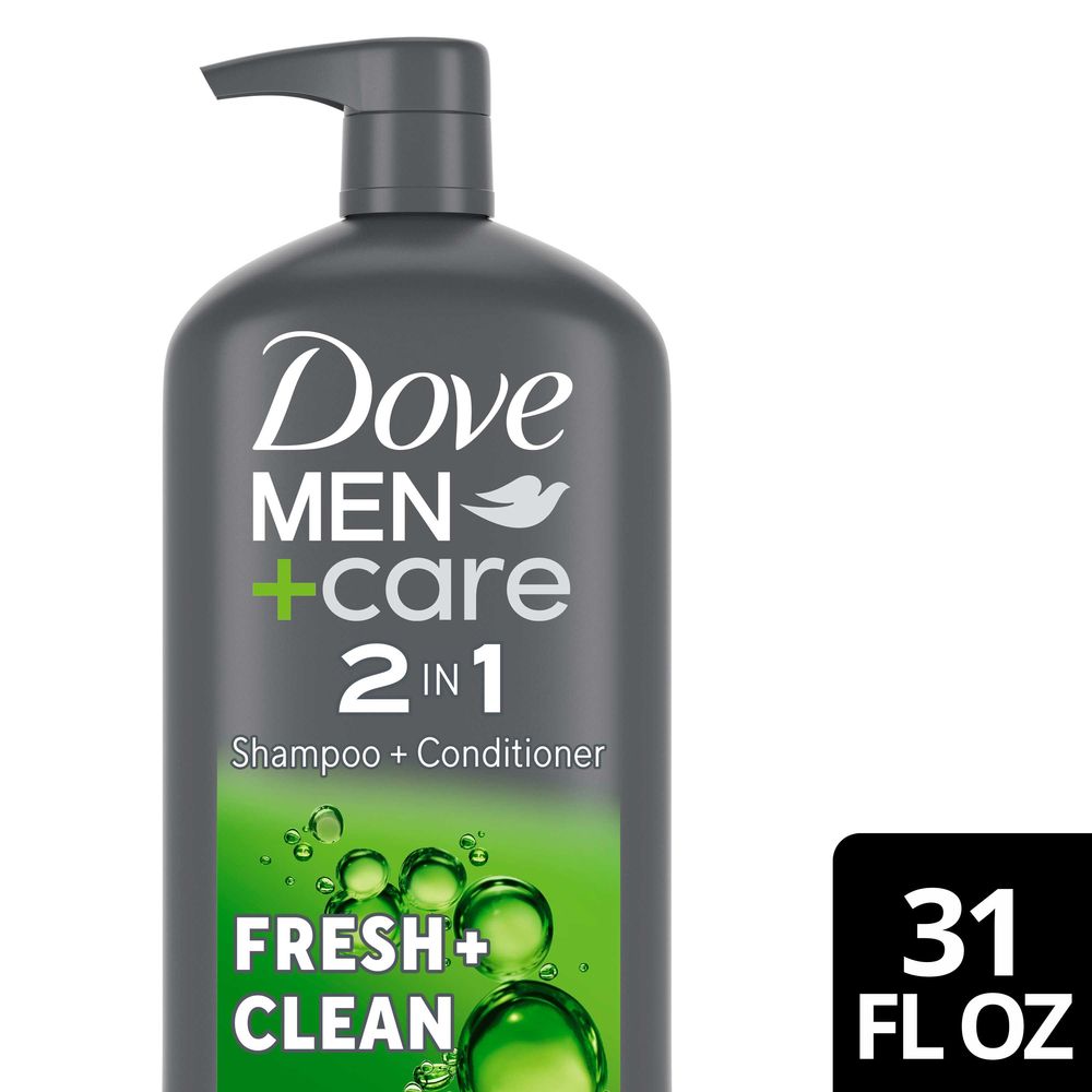 Dove Men+care Fresh And Clean 2 In 1 Shampoo And Conditioner, 31 Ounce -- 4 Per Case
