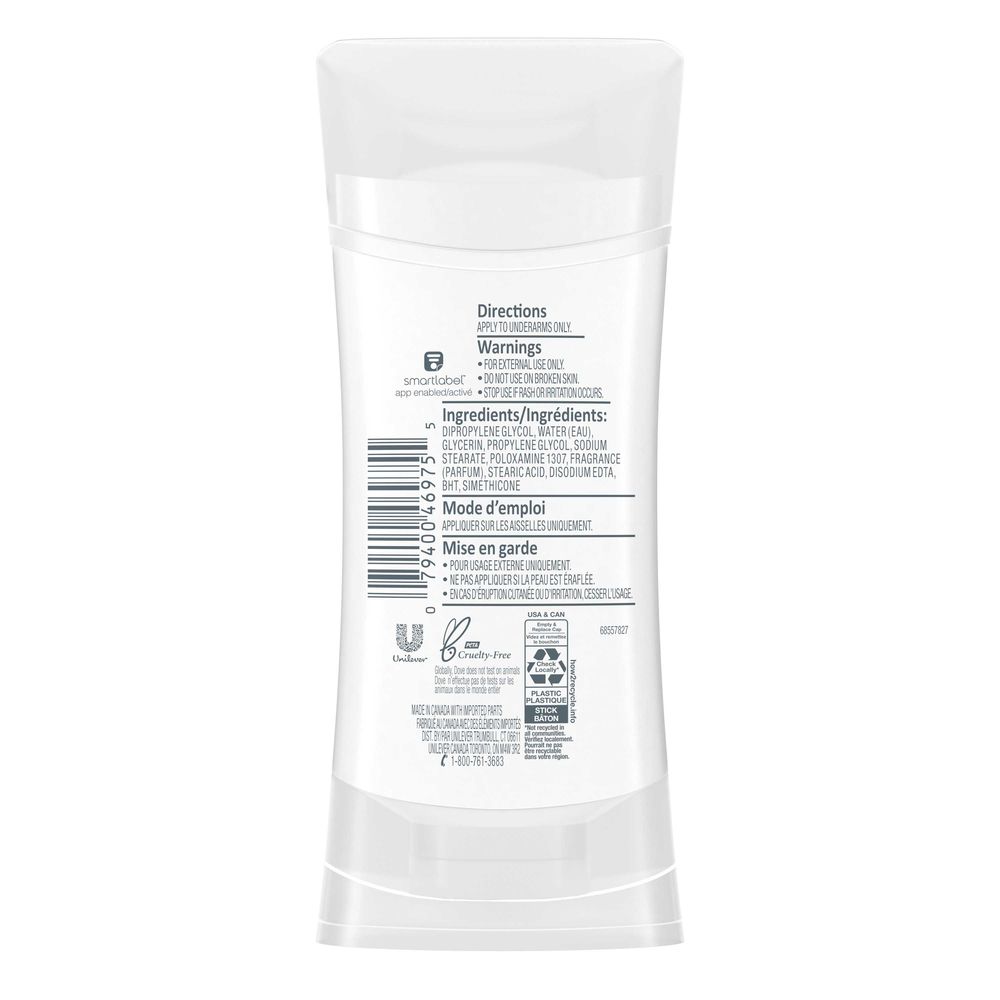 Dove Aluminum Free Sensitive Deodorant Stick, 2.6 Ounce -- 12 Per Case