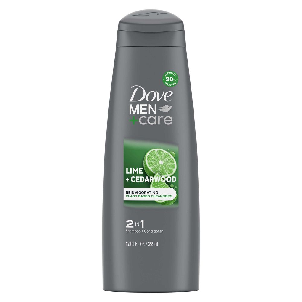 Dove Men+care Lime Plus Cedarwood 2 In 1 Shampoo And Conditioner, 12 Ounce -- 6 Per Case