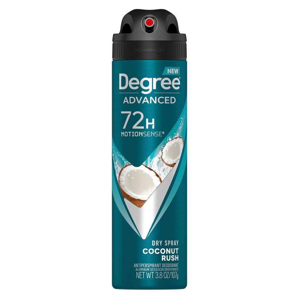 Degree Men Coconut Rush Antiperspirant Deodorant Dry Spray, 3.8 Ounce -- 12 Per Case