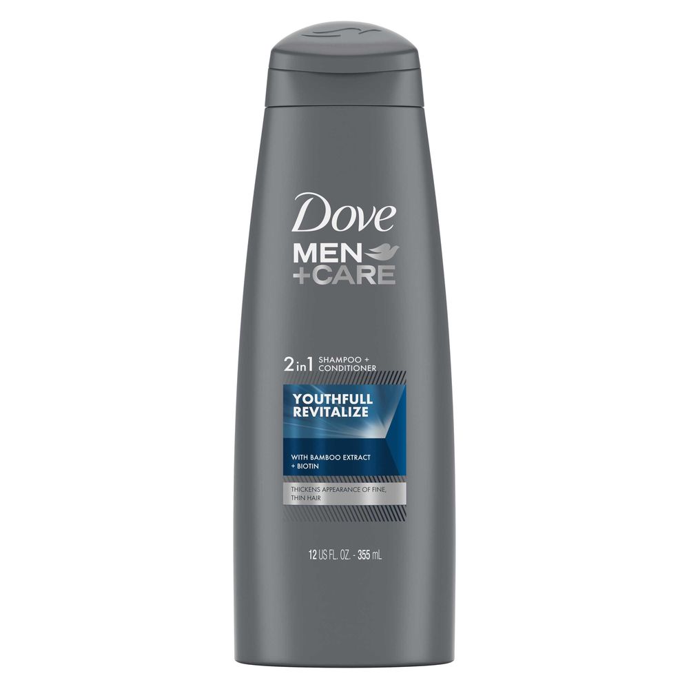 Dove Men+care Youthful Revitalize 2 In 1 Shampoo And Conditioner, 12 Fluid Ounce -- 6 Per Case