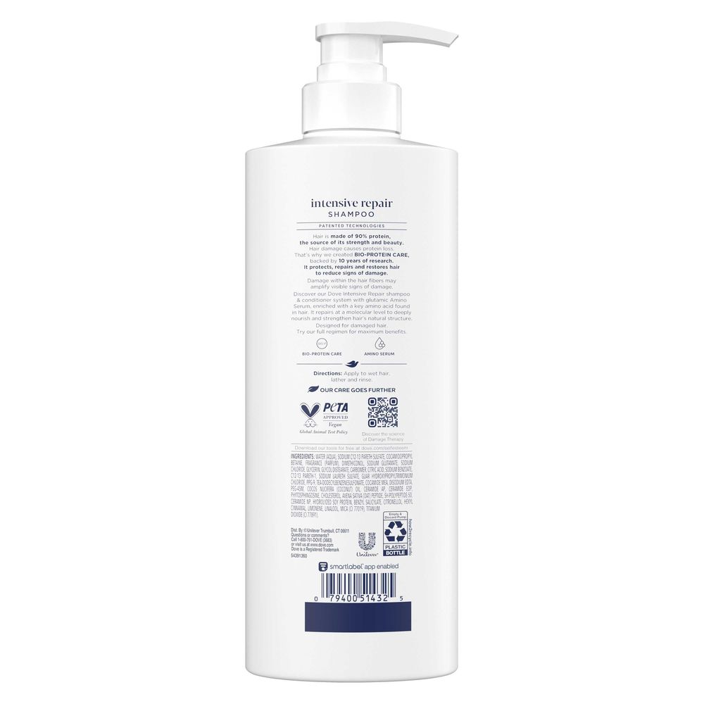 Dove Intensive Repair Shampoo, 18 Fluid Ounce -- 4 Per Case