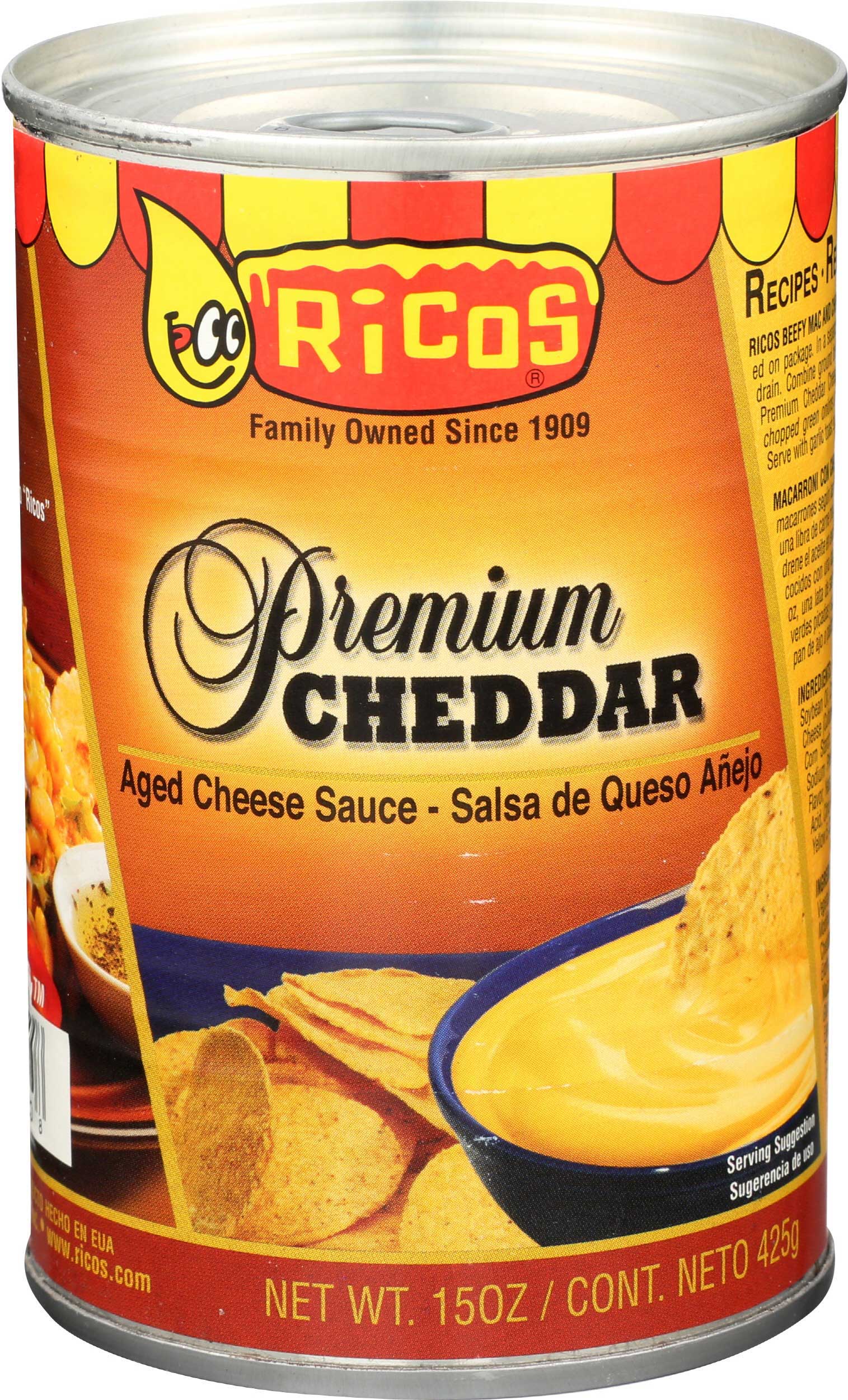 Ricos Premium Cheddar Cheese Sauce, 15 Ounce -- 12 per case