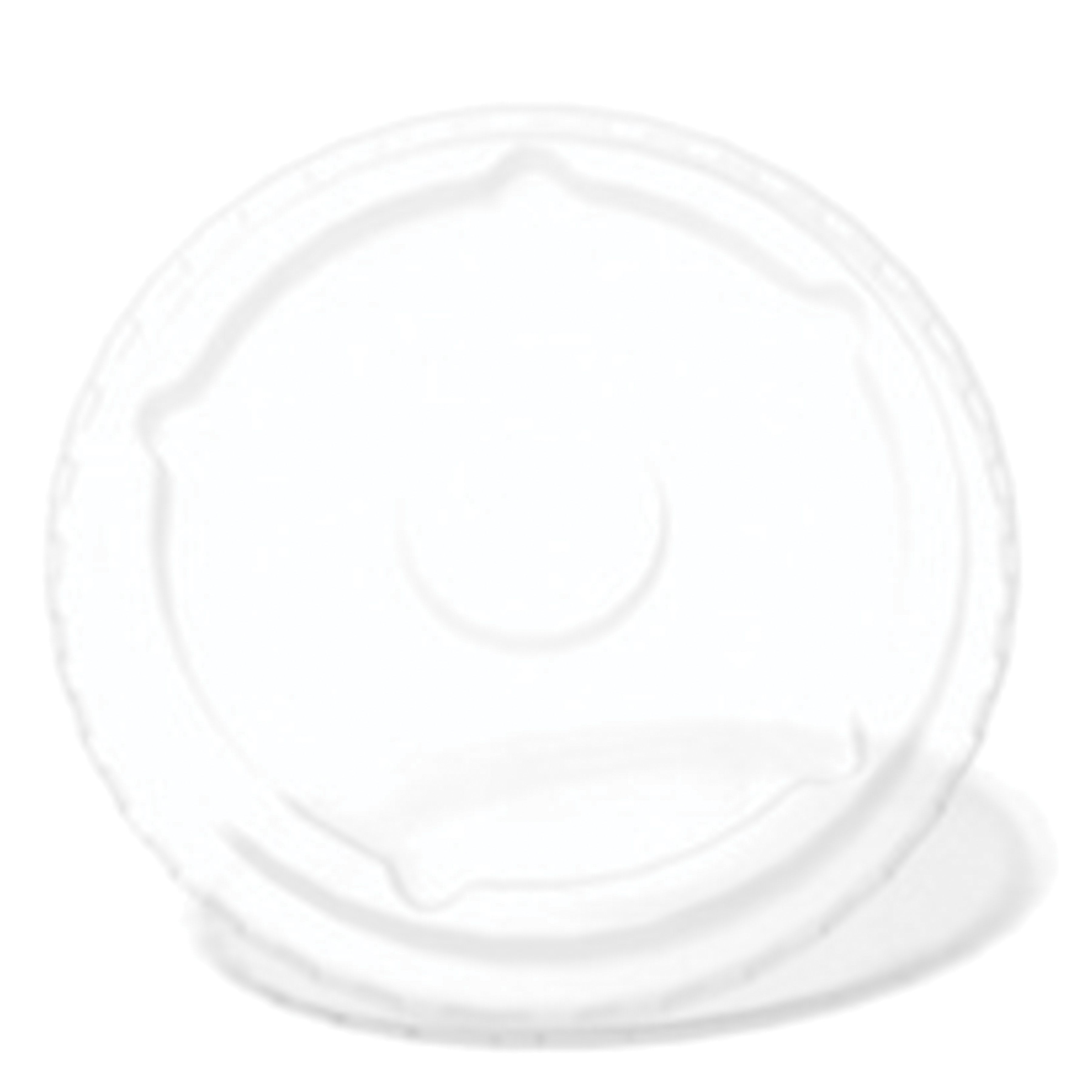 Graphic Packaging Translucent Bubble Flat Straw Lid for 32 Ounce Cold Cup - 100 count per pack -- 10 packs per case