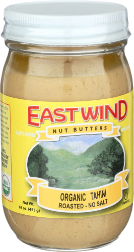 East Wind Organic No Salted Roasted Tahini Nut Butter, 16 Ounce