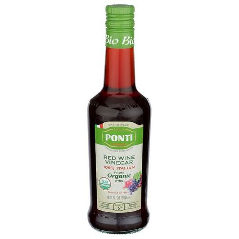 Ponti Organic 100 Percent Italian Red Wine Vinegar, 16.9 Fluid Ounce -- 6 Per Case